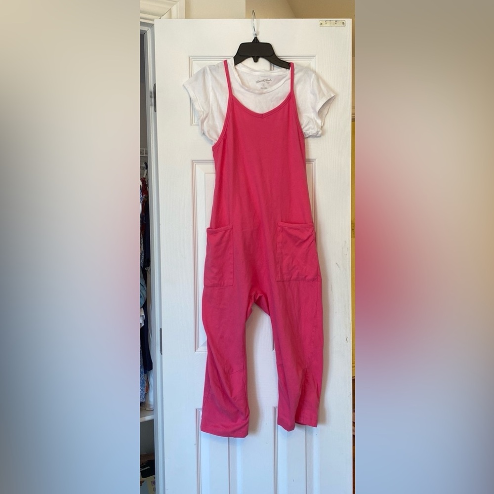 Chelsea & Violet Pink Kids Jumpsuit